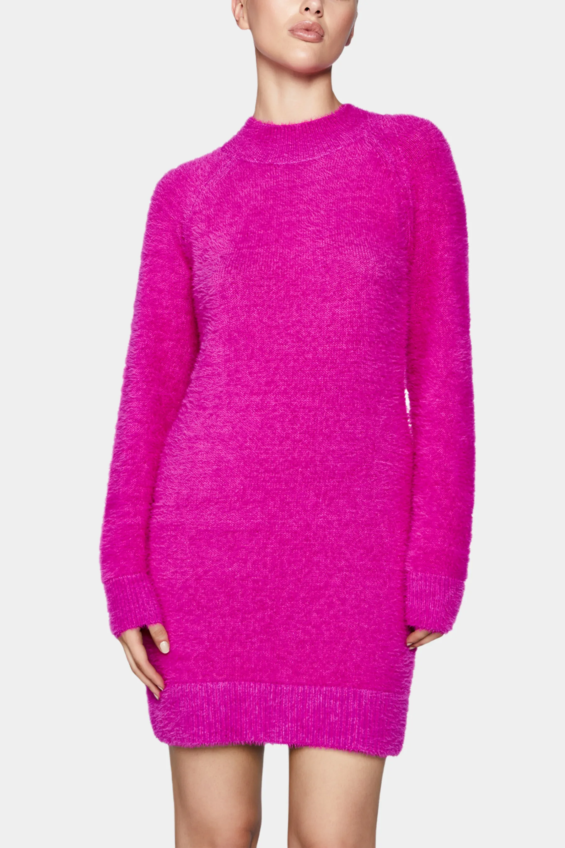 Adeline Fluffy Knit Dress