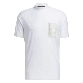 adidas Golf Shirt - adicross Mock Neck Polo - White SS23