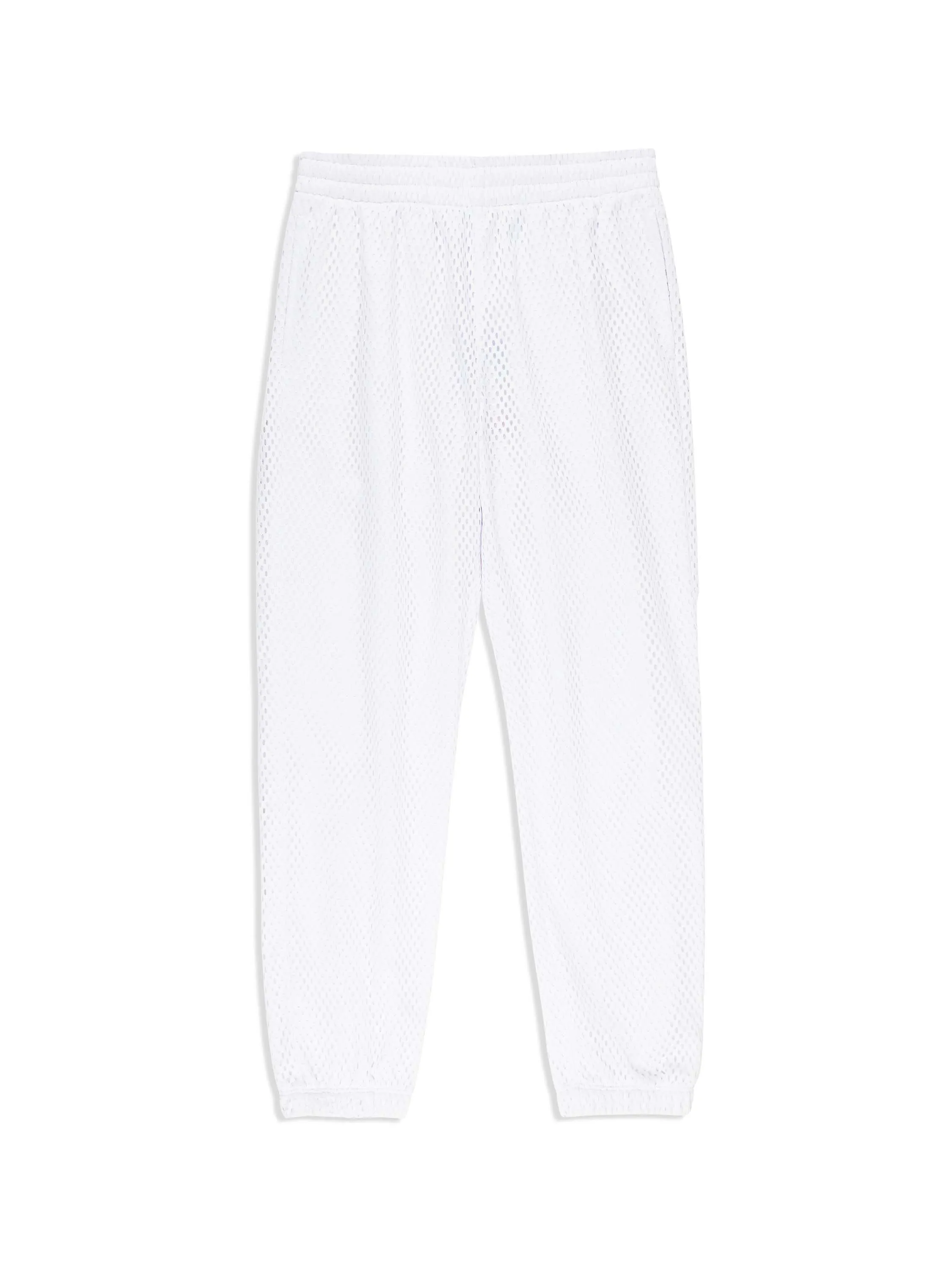 Adria Mesh Track Pant- Brilliant White