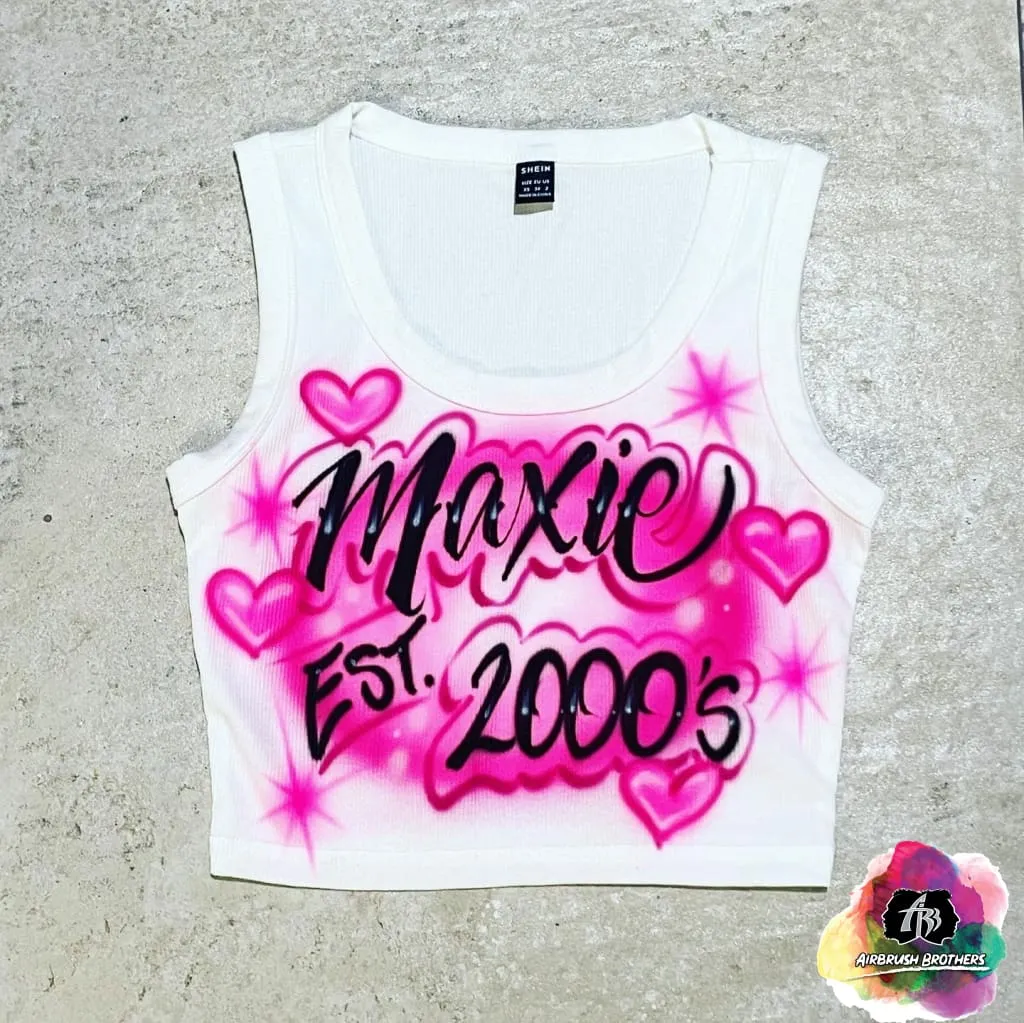 Airbrush Established Crop Top Design