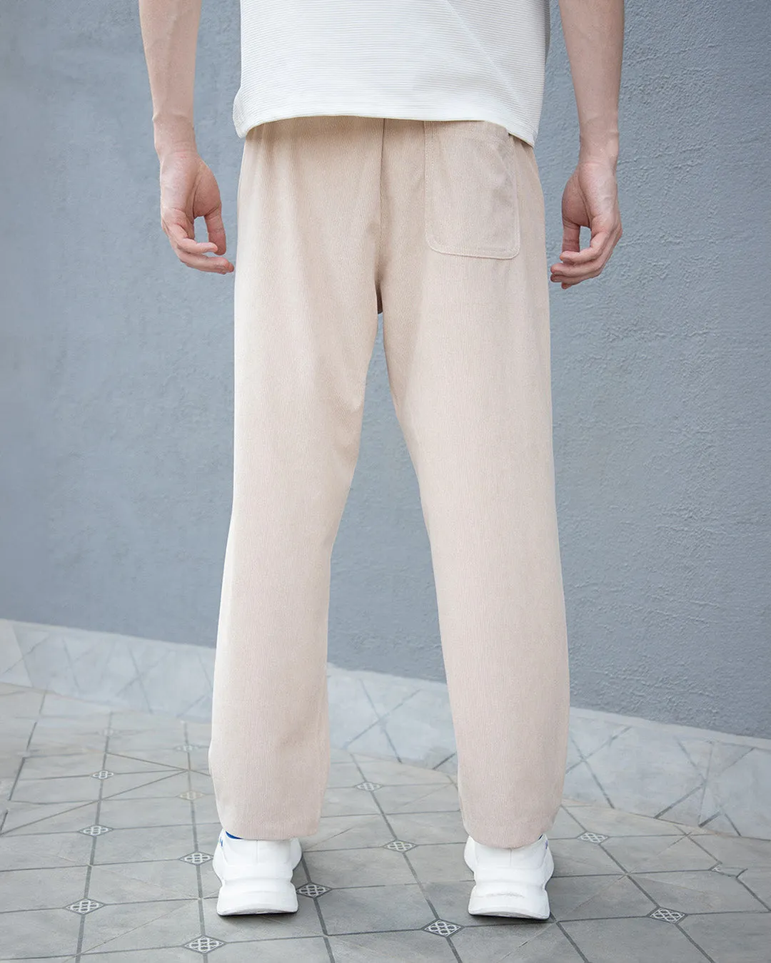 Beige Corduroy Pant