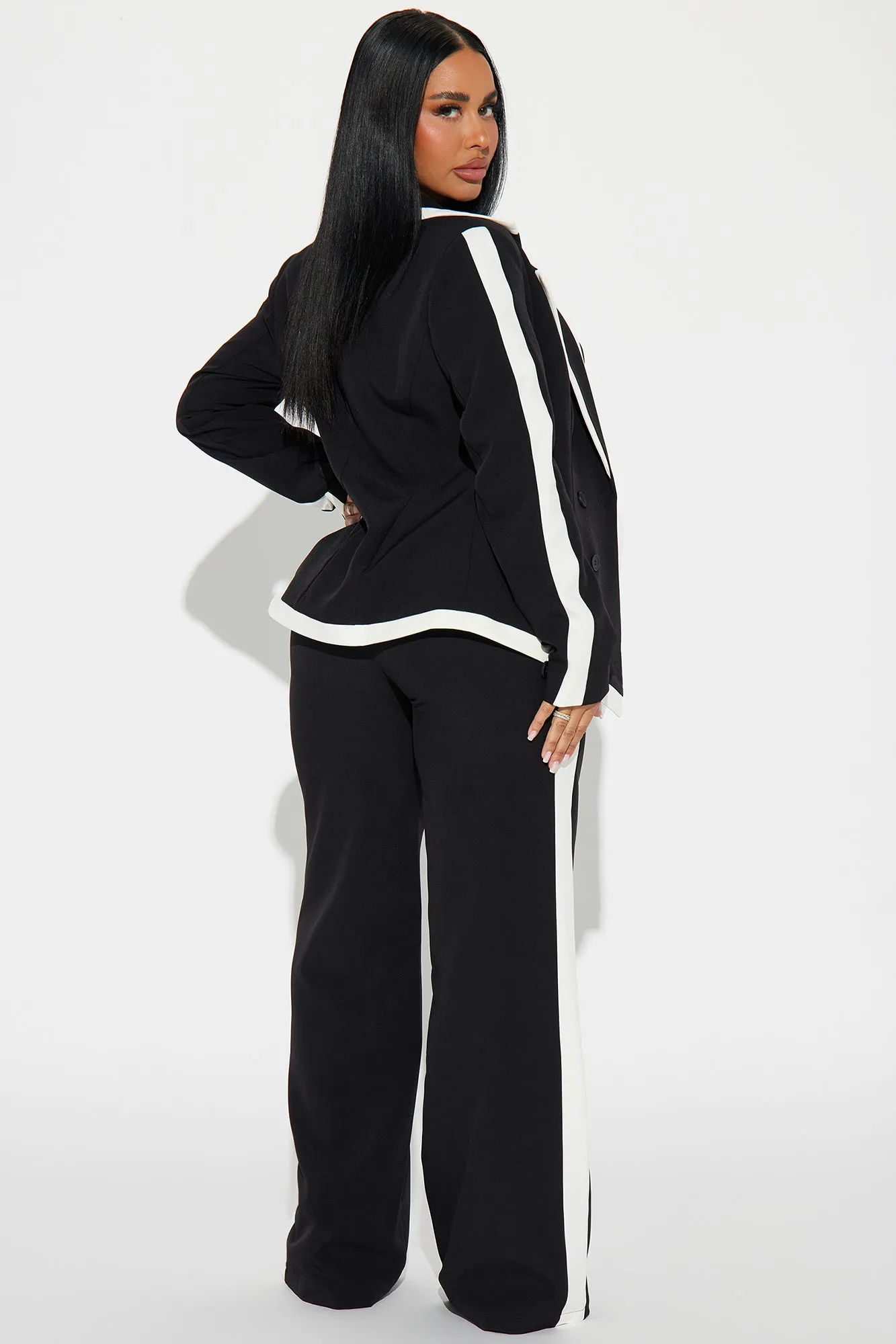 Business Diva Pant Set - Black/combo