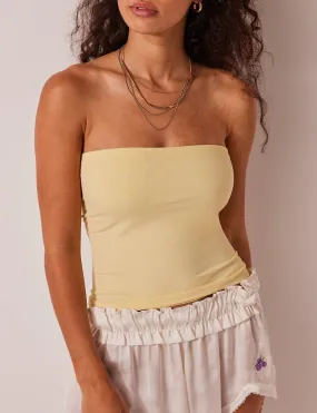 Carrie Tube Top, Butter