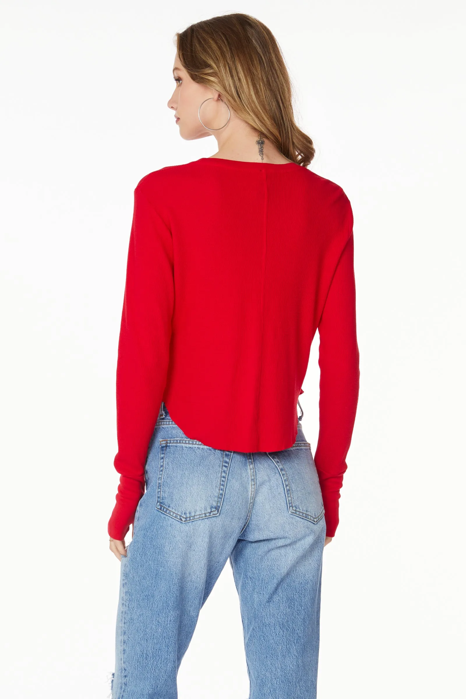 CENTER SEAM CROPPED TOP