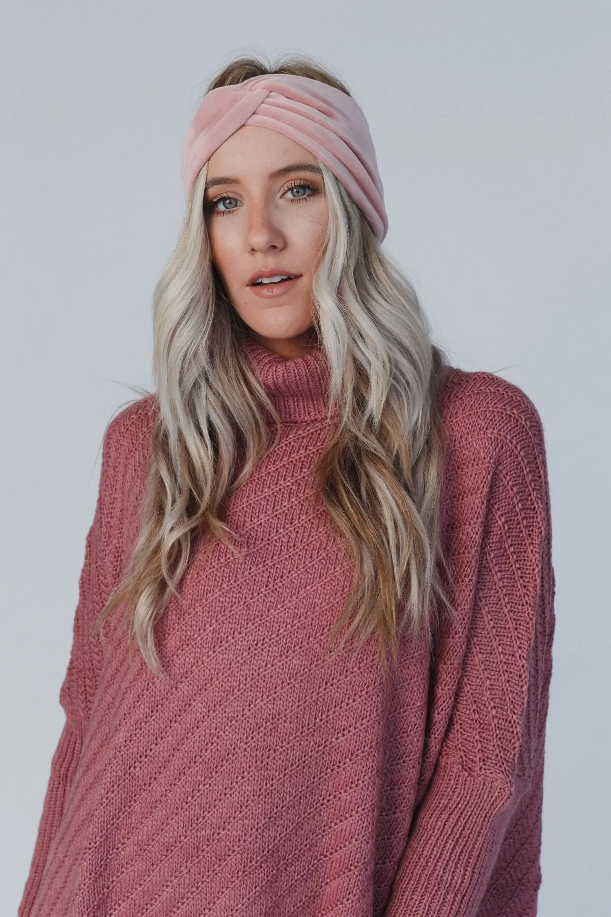 Everyday Velvet Headband - Blush