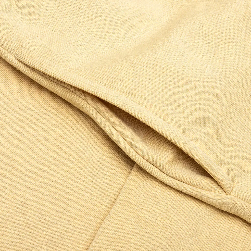 Fleece Sweatpants - Pale Yellow/Melange