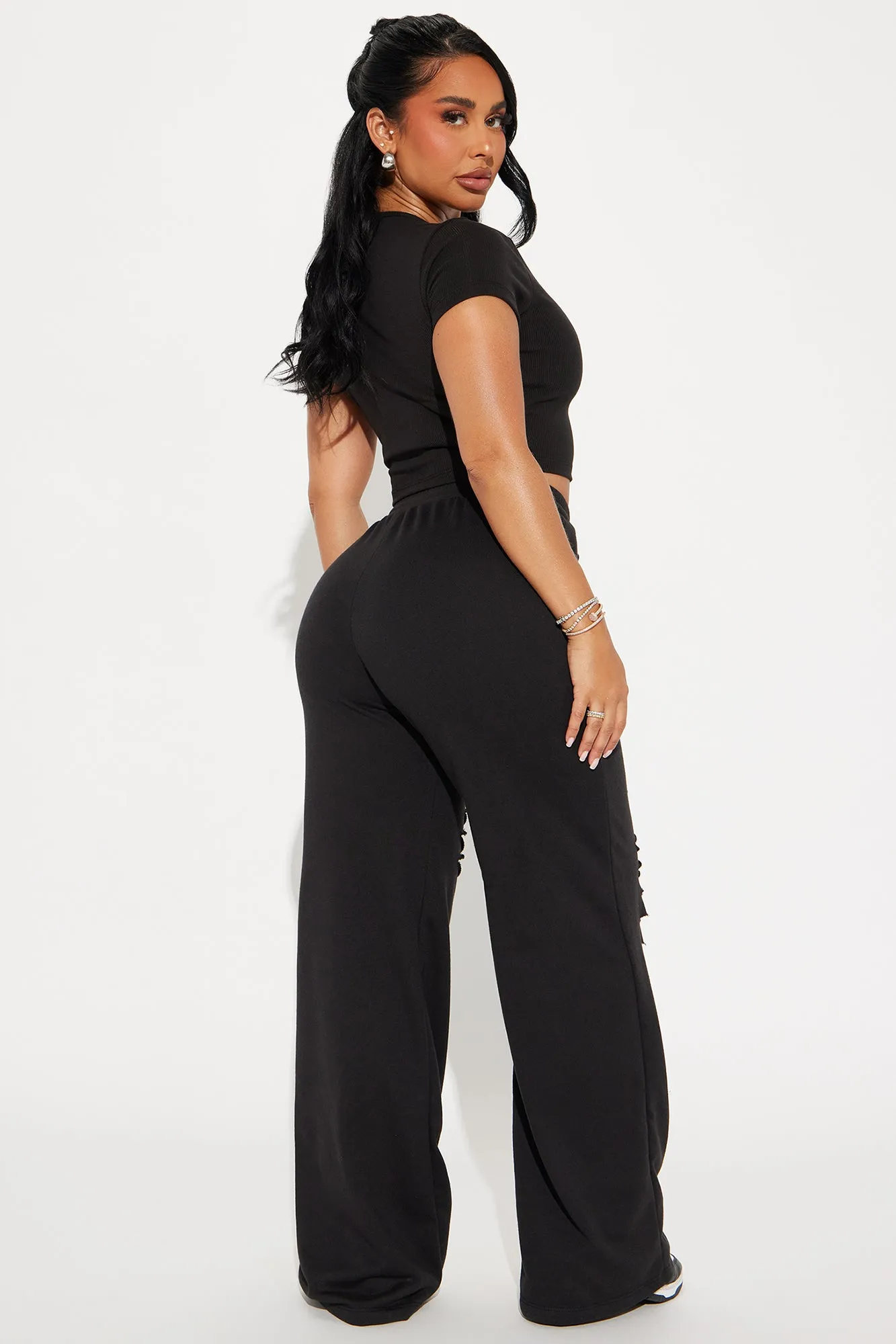 Getting Along Pant Set - Black