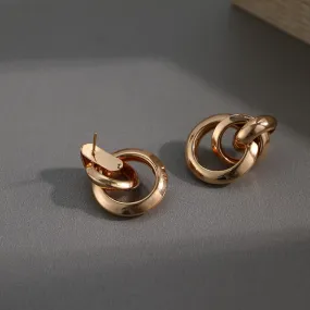 Gold Plated Stylish Korean Stud Earring