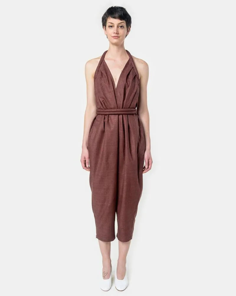 Infinite Rope Jumpsuit in Bark