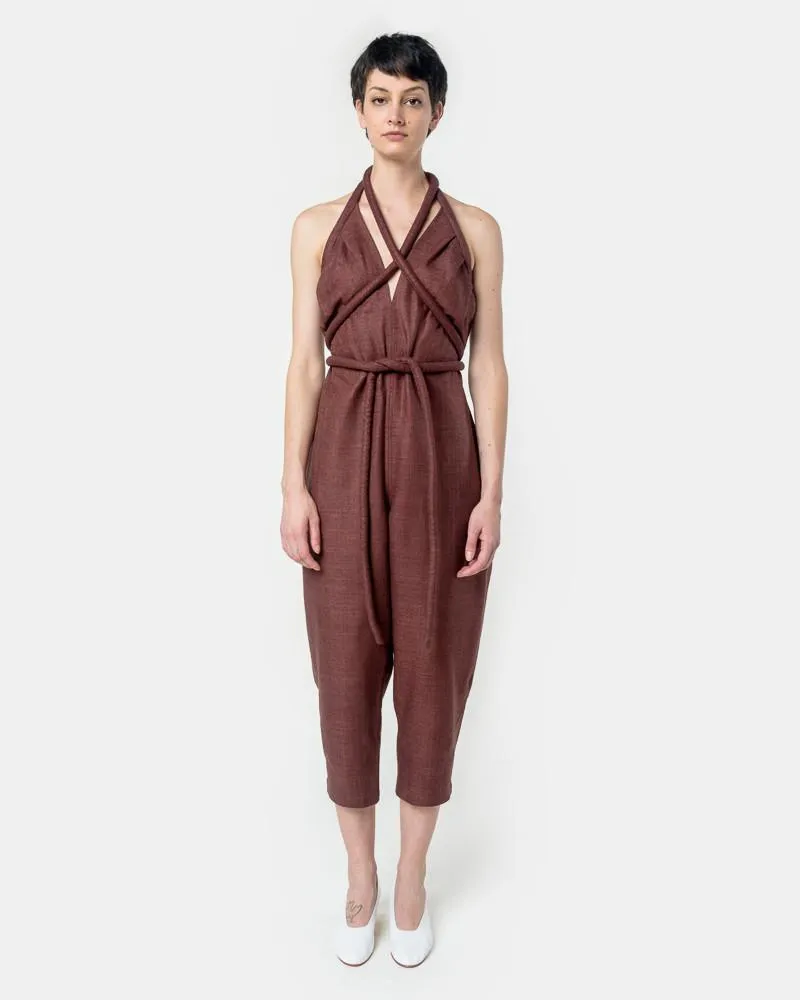 Infinite Rope Jumpsuit in Bark