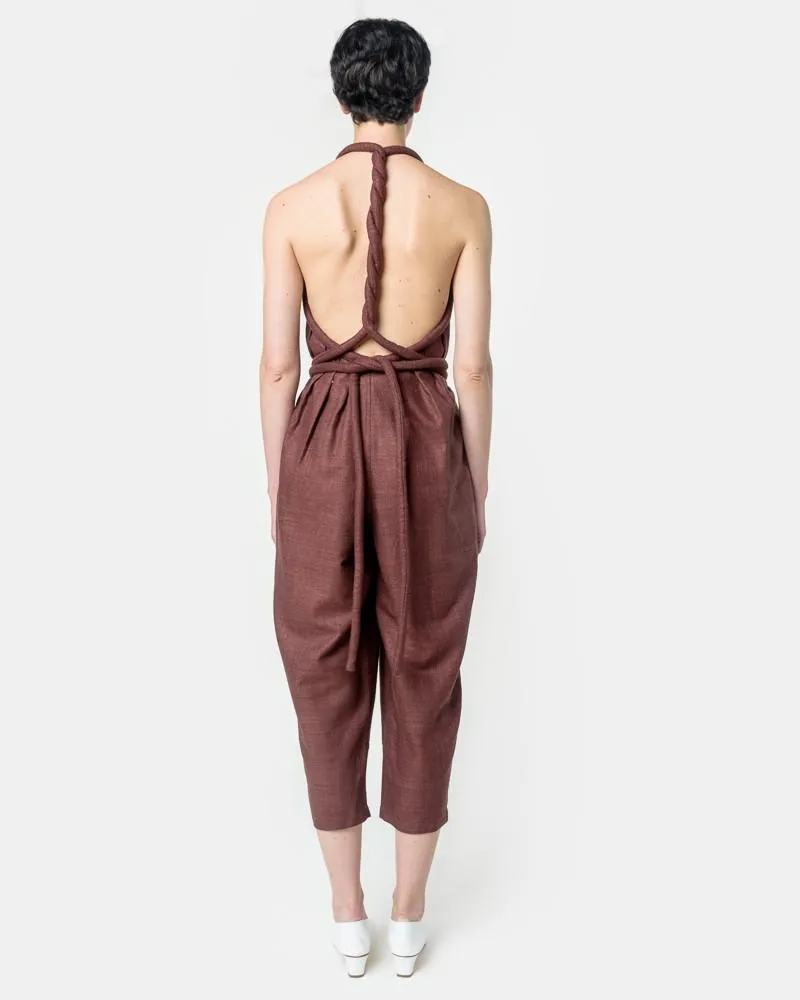 Infinite Rope Jumpsuit in Bark