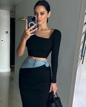 'Jasmine' Top in black