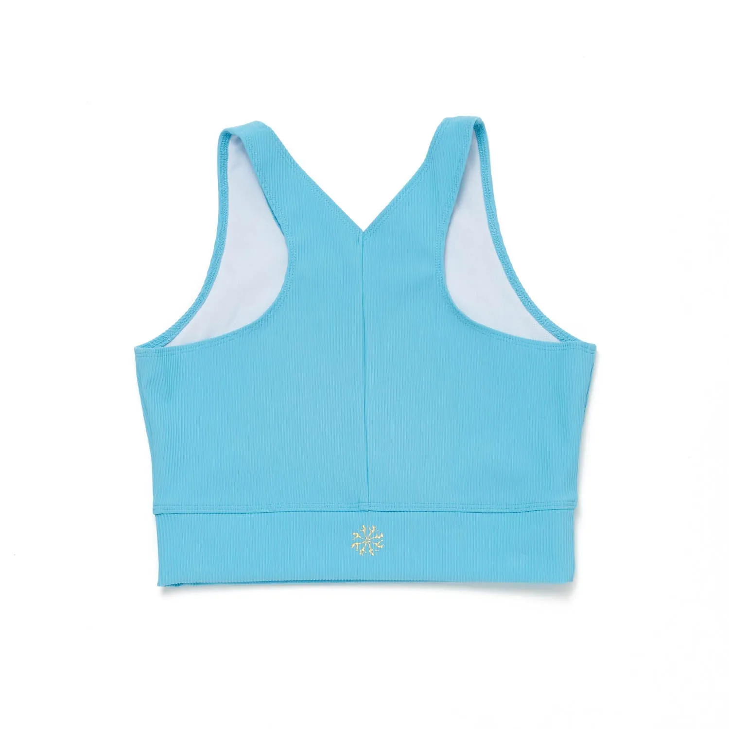 Jazz: Ribbed Varsity Crop in Blue