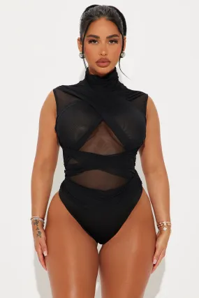 Mariella Mesh Bodysuit - Black