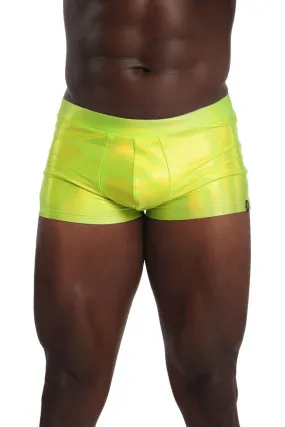 Mens Booty Shorts - Limelight