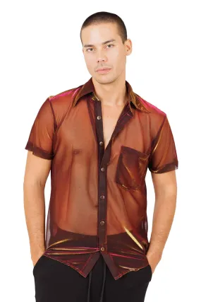 Mens See Through Dress Shirt - Phoenix