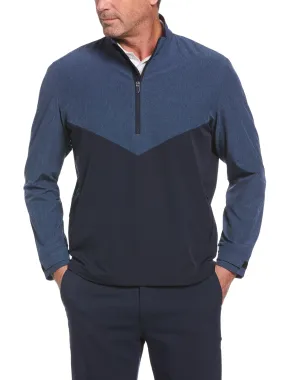 Mens Swing Tech Blocked 1/4 Zip Windbreaker