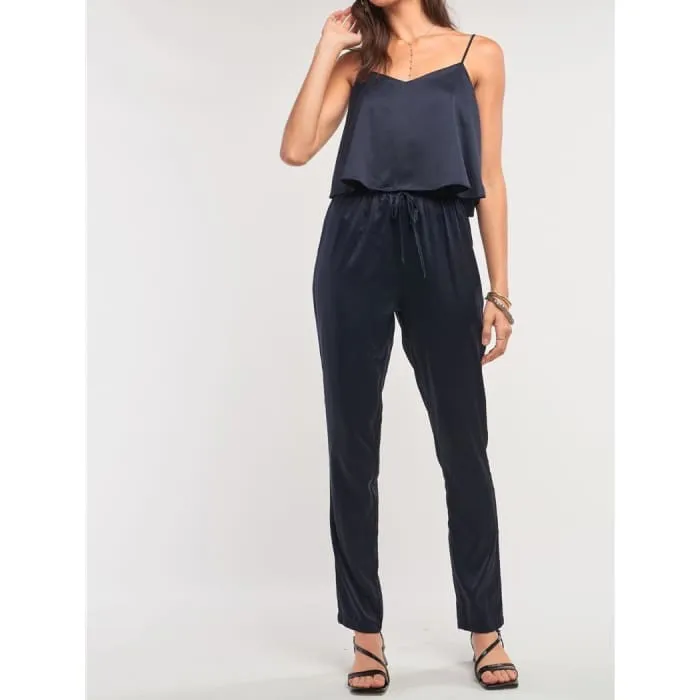 Navy Silky Jumpsuit