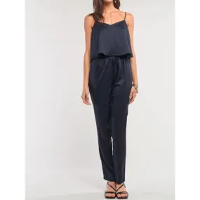 Navy Silky Jumpsuit