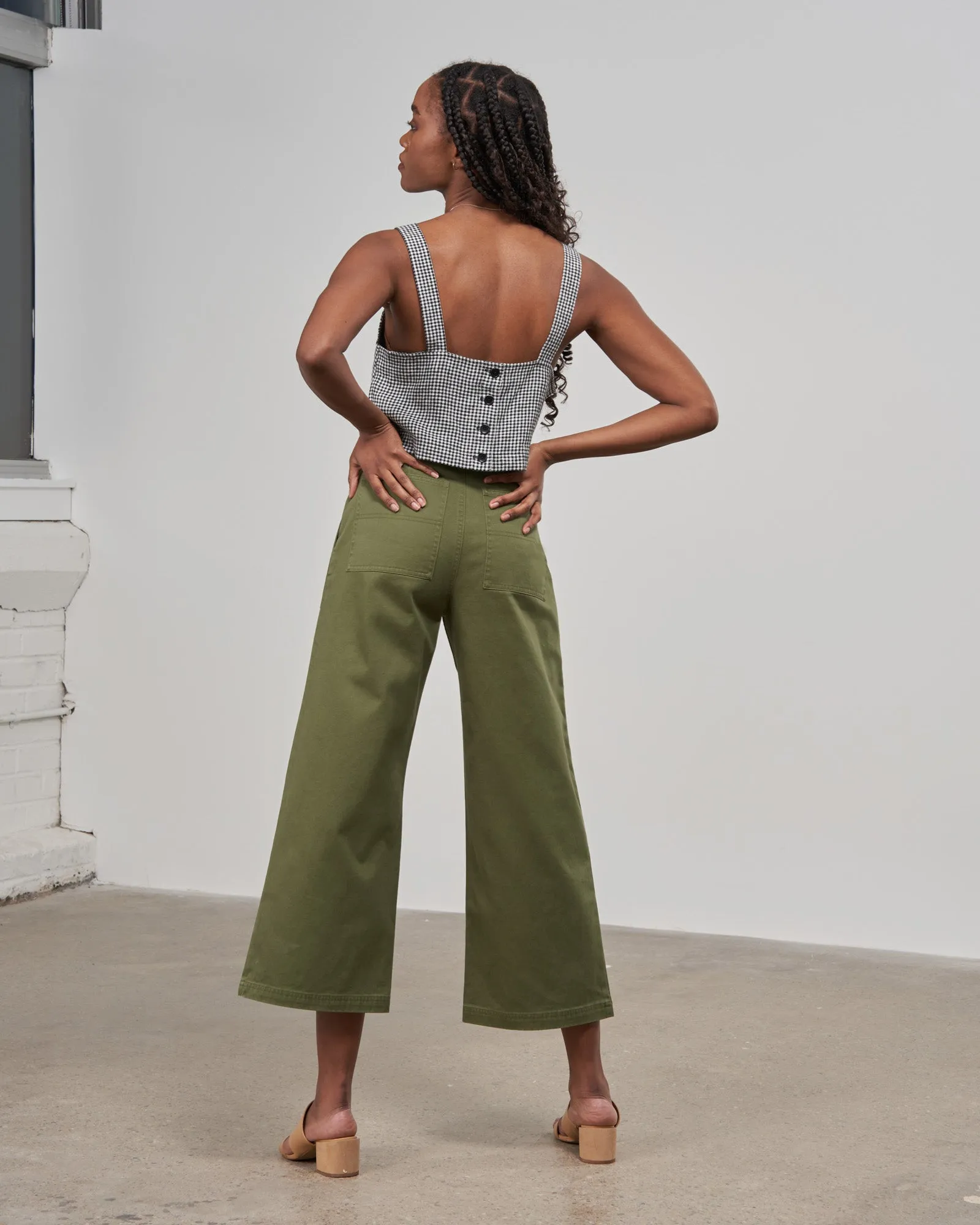 Organic Twill Wide Leg Pant