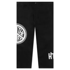 Peace Print Trouser Pant - Black