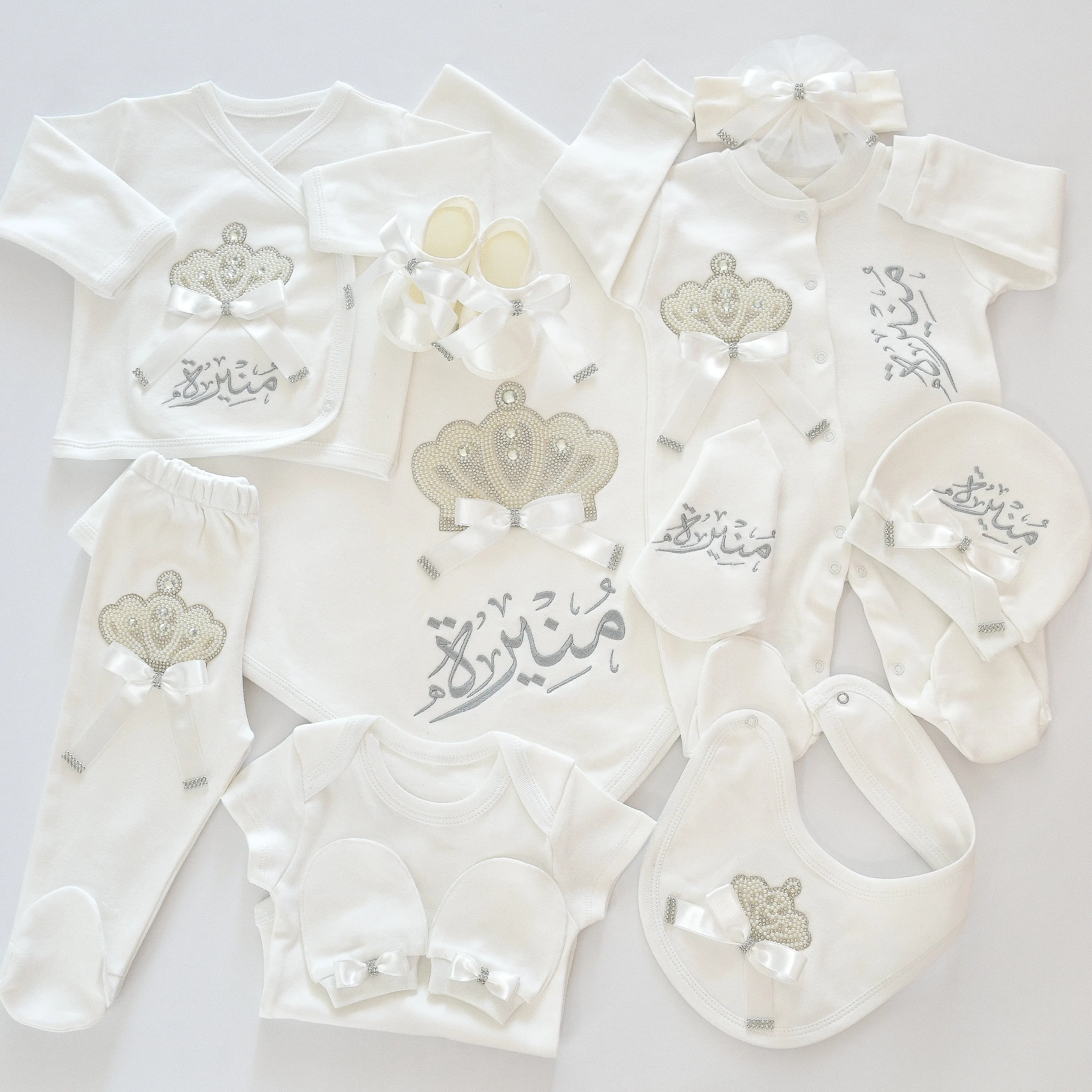 Personalised Welcome Home Newborn Baby Girl Set