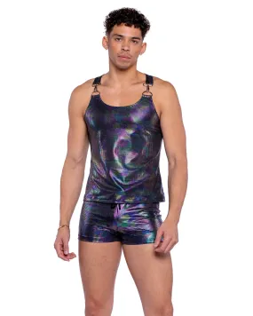 Rainbow Shimmer Camouflage Tank Top