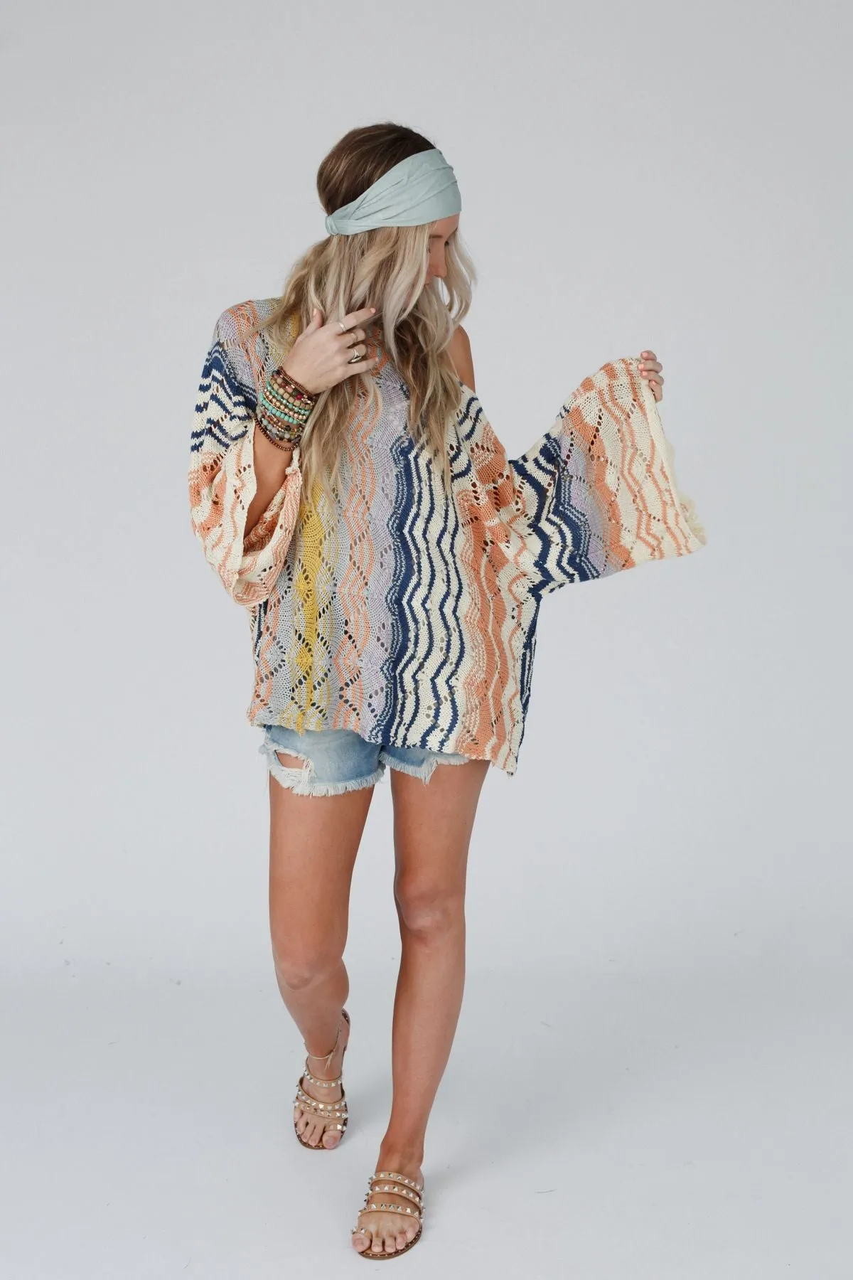 Rainbow Shores Knit Sweater - Multi