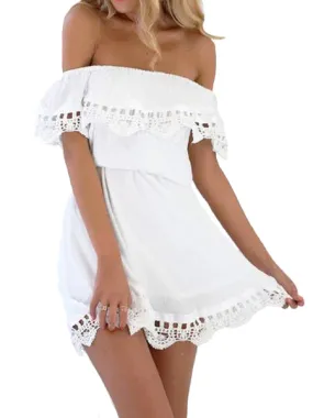 Summer Off Shoulder Lace Dress