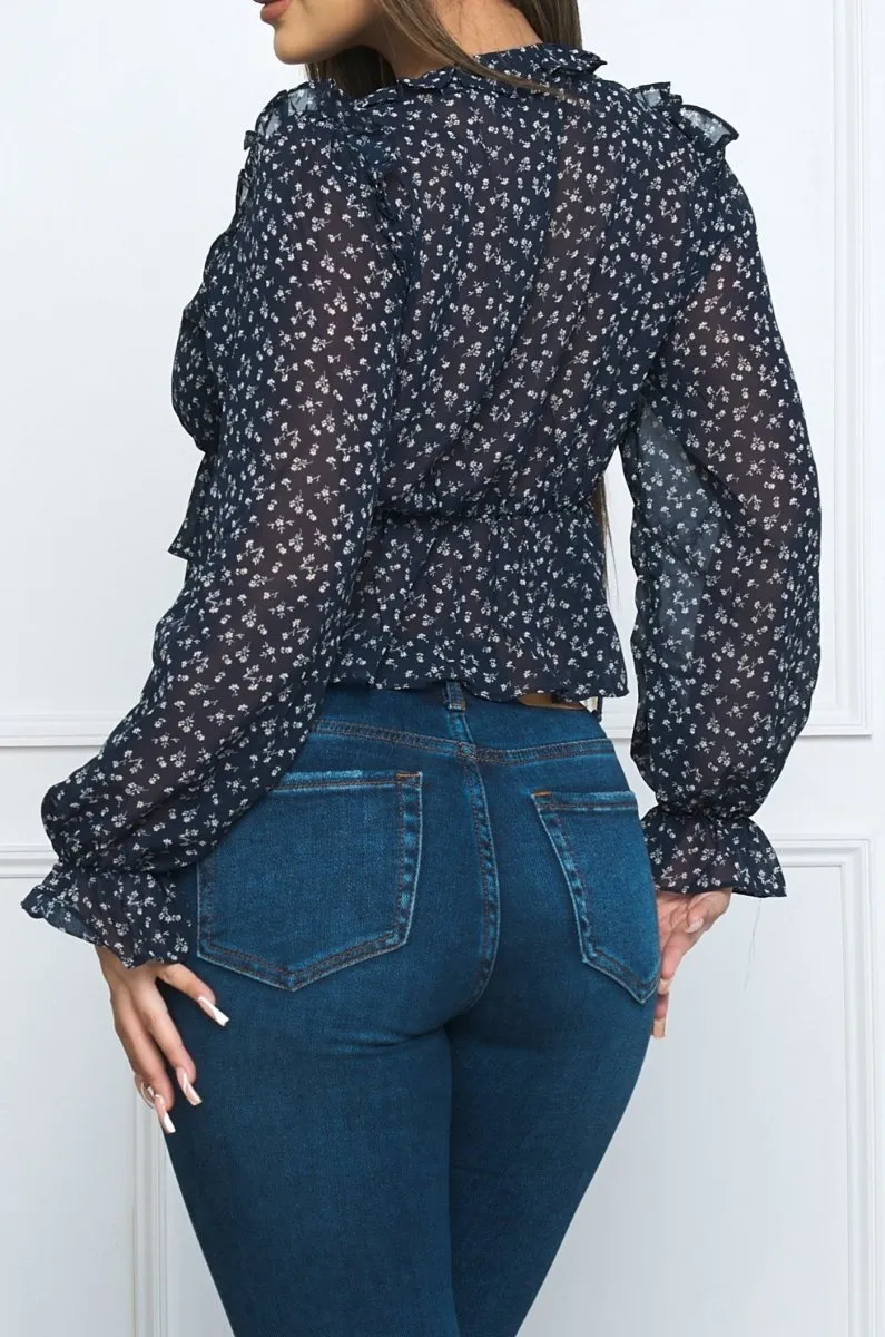 Susy Blouse Navy