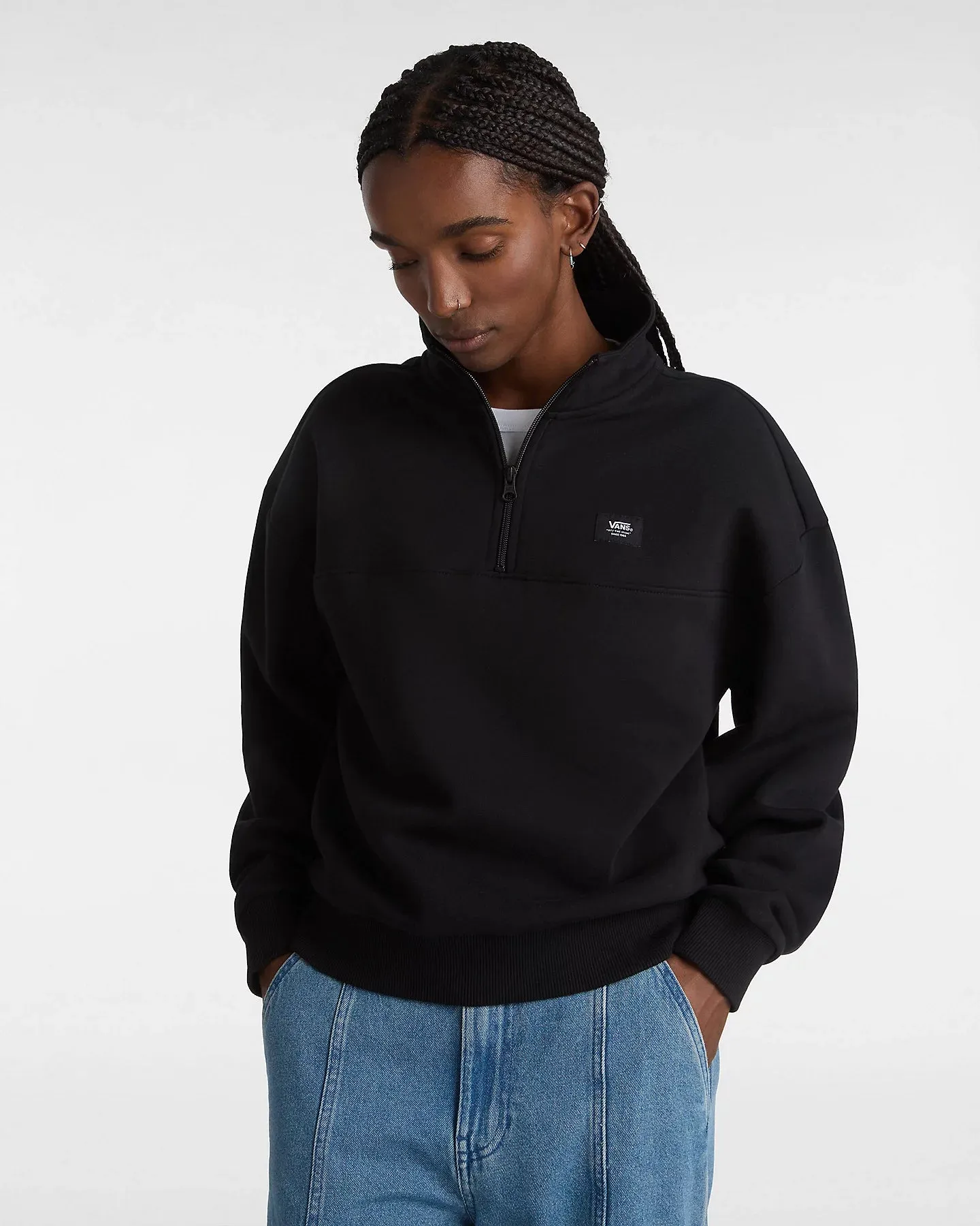 Sweater Leighton Mock Neck Fleece