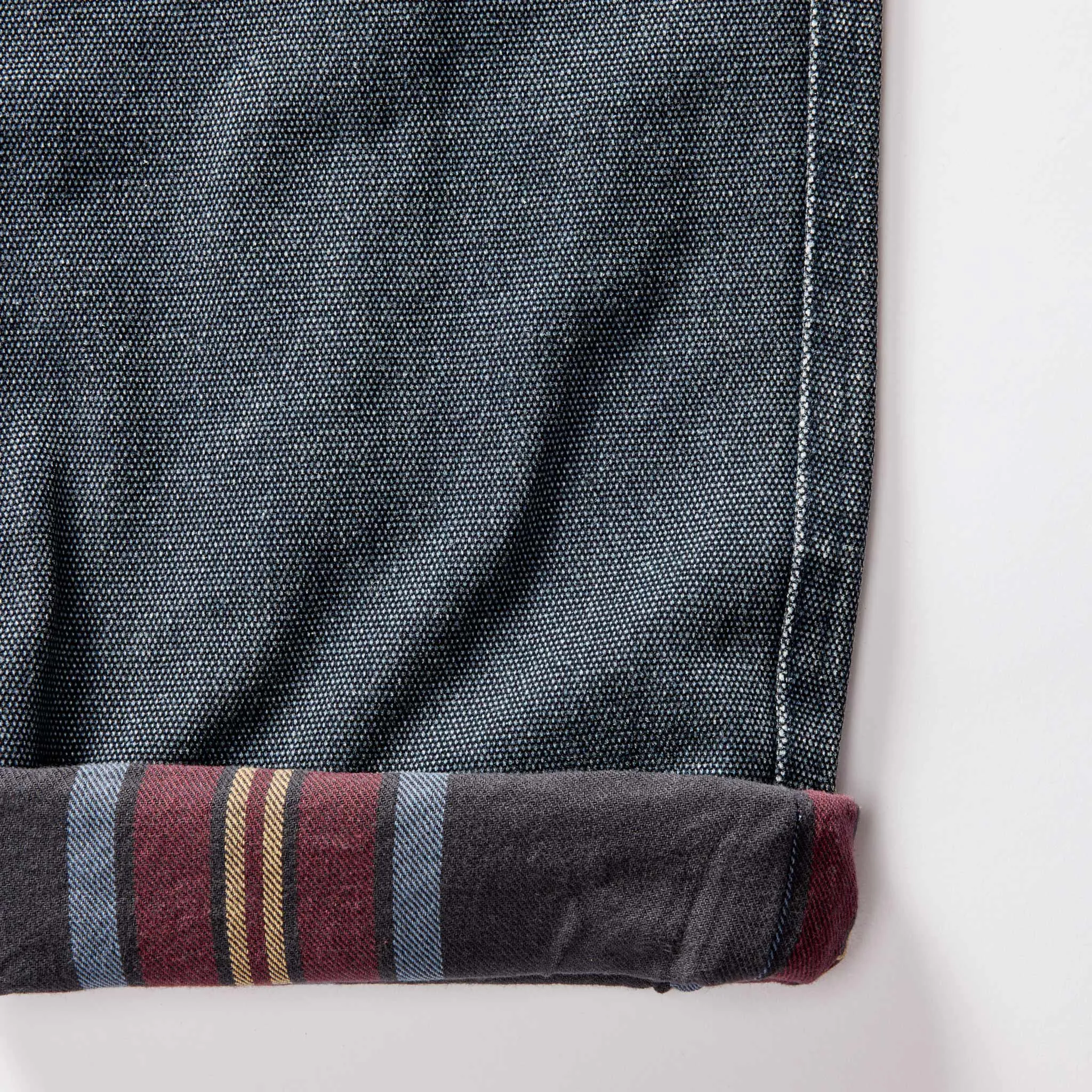 The Lined Chore Pant in Navy Chipped Canvas