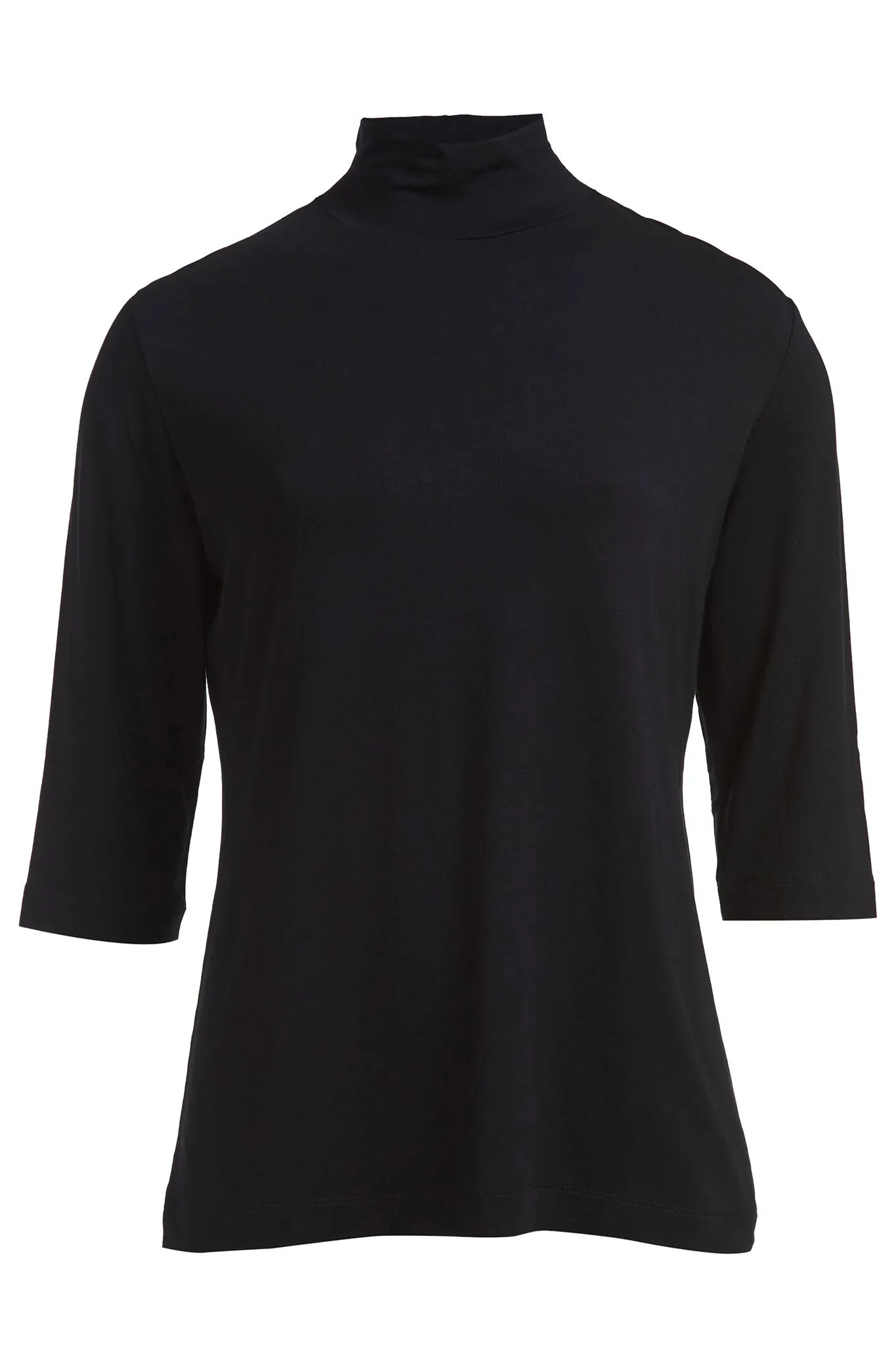 The Ludlow Perfect Mock Neck Tee