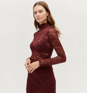 The Pia Top - Plum Lace