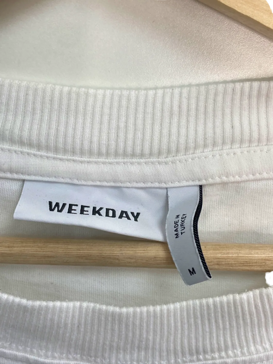 Weekday White Oversized Tank Top UK Large