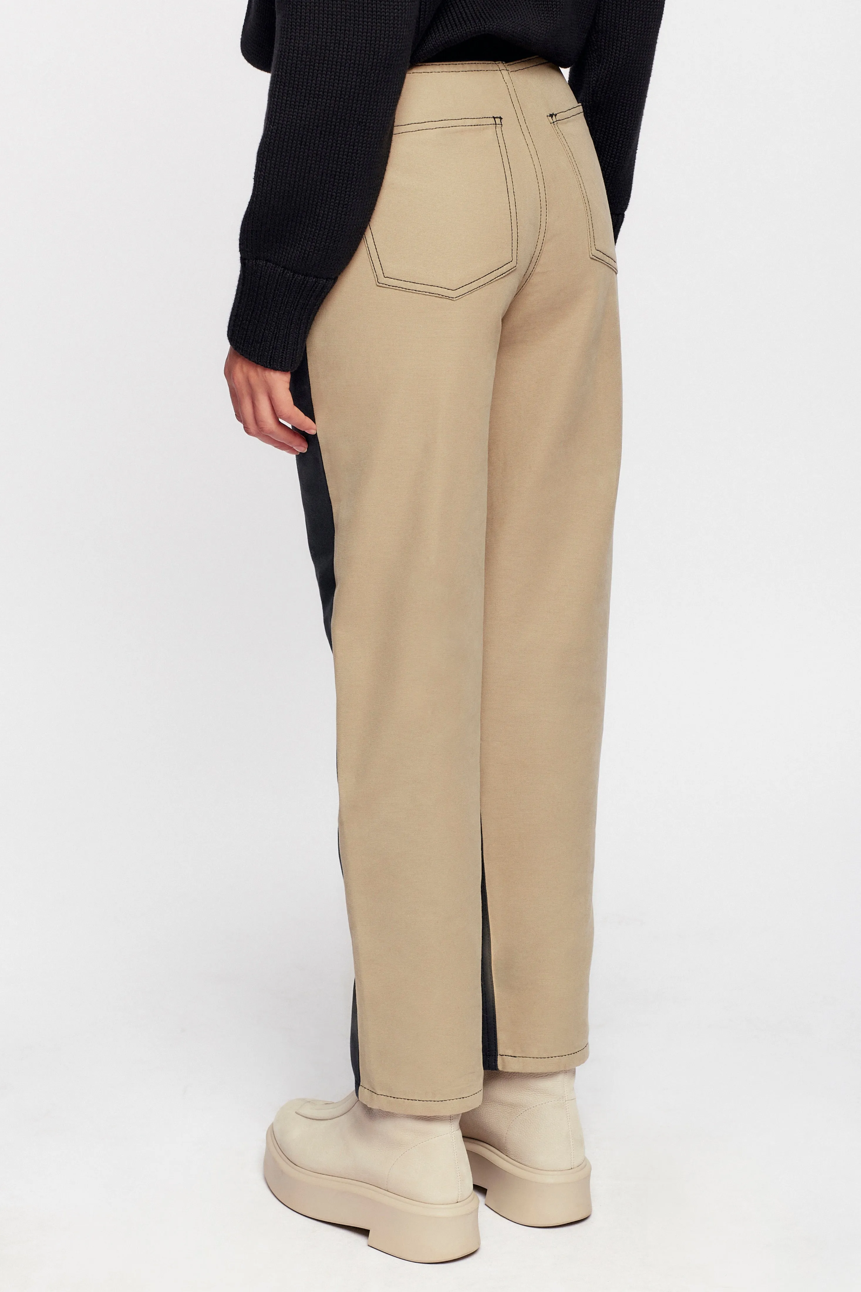 Women's Indus 2-Tone Pant in Black/Dune