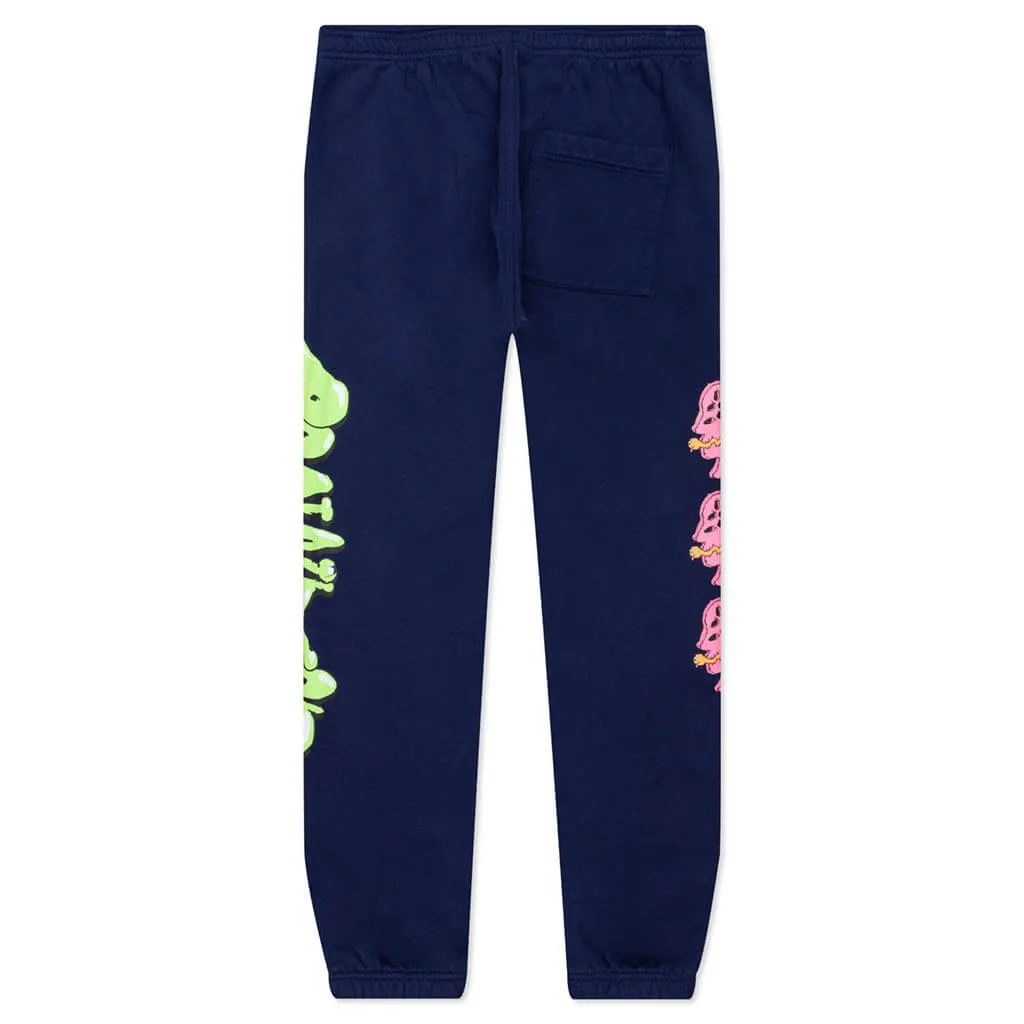 Worm Hole Sweatpant - Navy